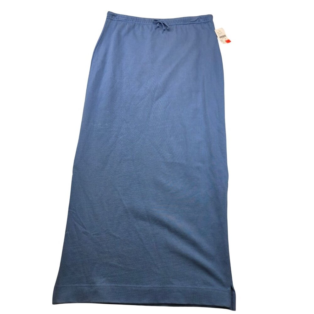 Cutter & Buck Maxi Skirt M Cotton Resort Casual Beach Coastal Preppy Drawstring